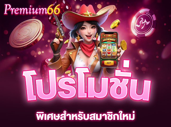 Read more about the article โปรโมชั่นสล็อตพิเศษสำหรับสมาชิกใหม่ที่ PREMIUM66 ไม่ควรพลาด